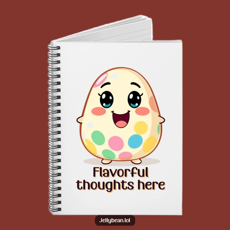 Funny Flavor Explosion Jelly Bean Notebook: Jot Down Ideas with Zing!