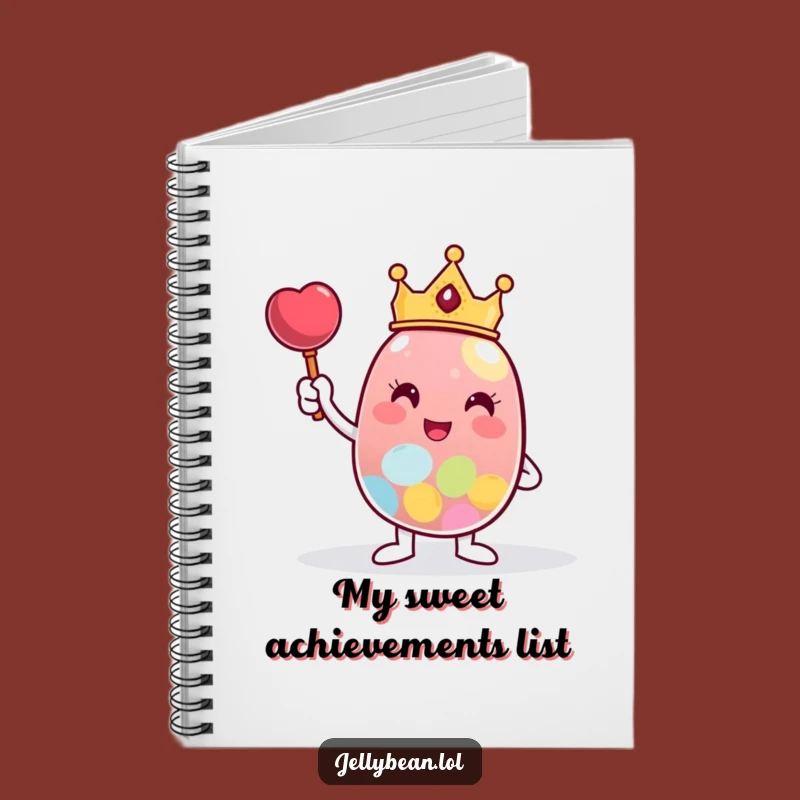 Funny Crowned Jelly Bean Notebook: Jot Down Your Royal Ideas!
