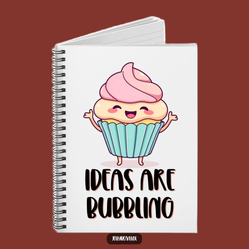Funny Cupcake Wiggle Notebook: Excited Character Journal for Humorous Note-Taking Gifts