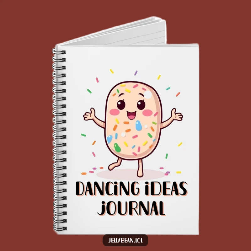 Funny Dancing Jelly Bean Notebook: Jot Down Ideas with Sprinkle-Filled Fun