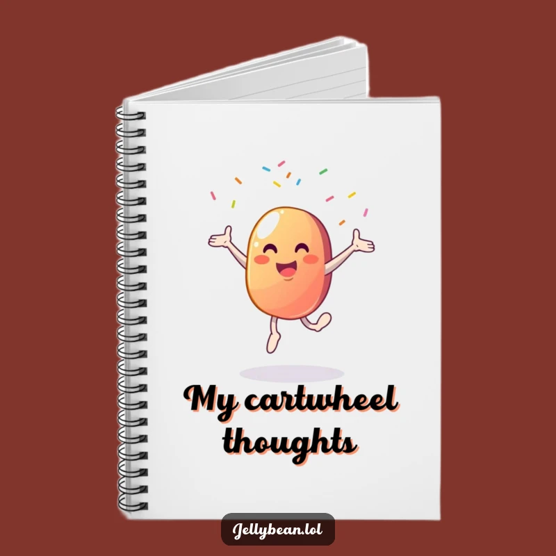 Funny Jelly Bean Cartwheel Notebook: Jot Down Ideas with This Hilarious Stationery