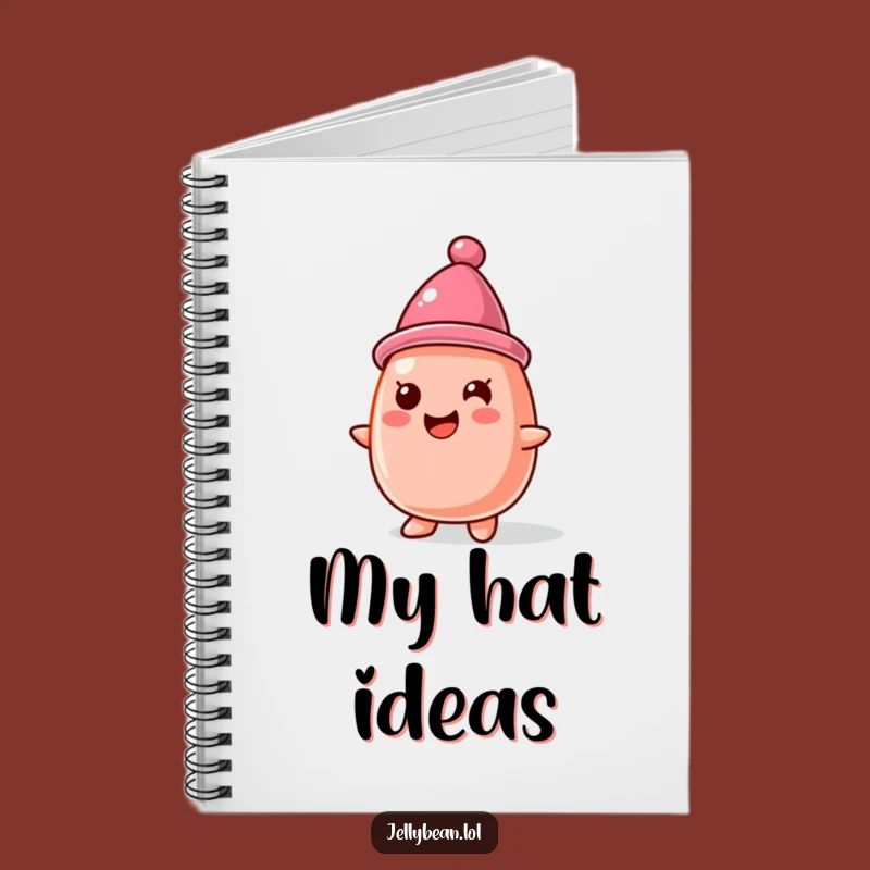Funny Jelly Bean Hat Notebook: Jot Down Ideas with Adorable Character Flair