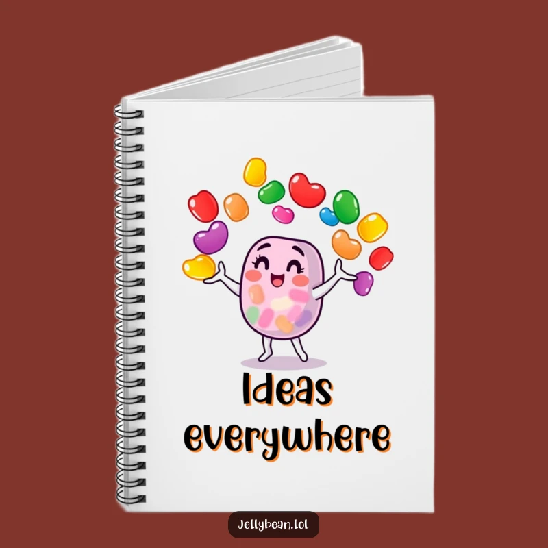 Funny Jelly Bean Juggler Notebook: Jot Down Ideas with Sweet Inspiration