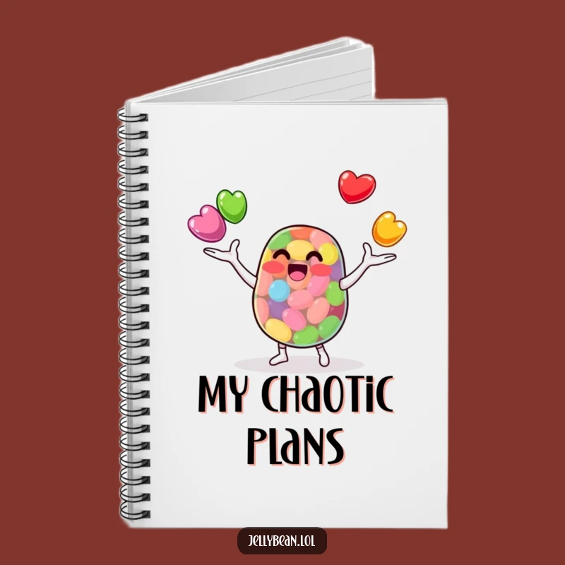 Funny Jelly Bean Juggler Notebook: Jot Down Talented Ideas with this Multi-Tasking Bean. A perfect gift for planners.