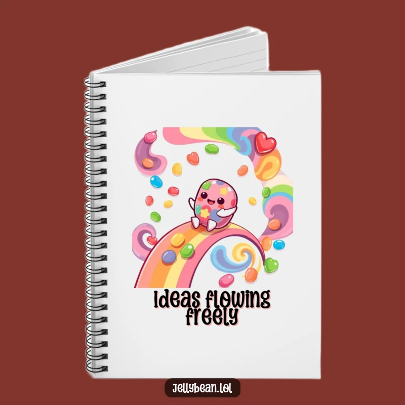 Funny Jelly Bean Rainbow Notebook: Jot Down Your Joyful Adventures!