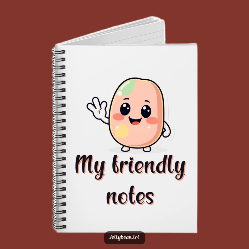 Funny Jolly Jelly Bean Notebook: Friendly Wave Journal, Excellent Funny Gift