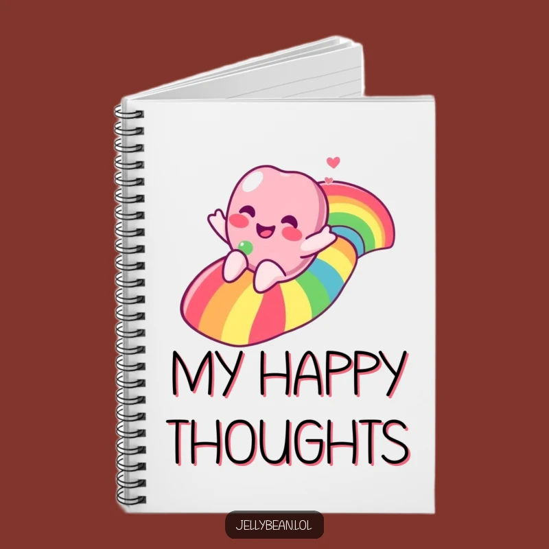 Funny Rainbow Journey Jelly Bean Notebook: Capture Your Brightest Thoughts