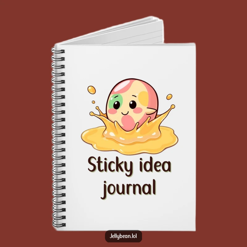 Funny Syrup Splash Jelly Bean Notebook: Jot Down Ideas with Playful Character Charm