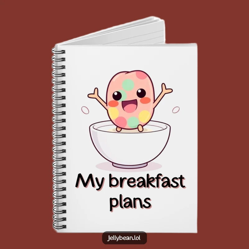 Funny Milk Leap Jelly Bean Notebook: Playful Character Journal, Excellent Funny Gift