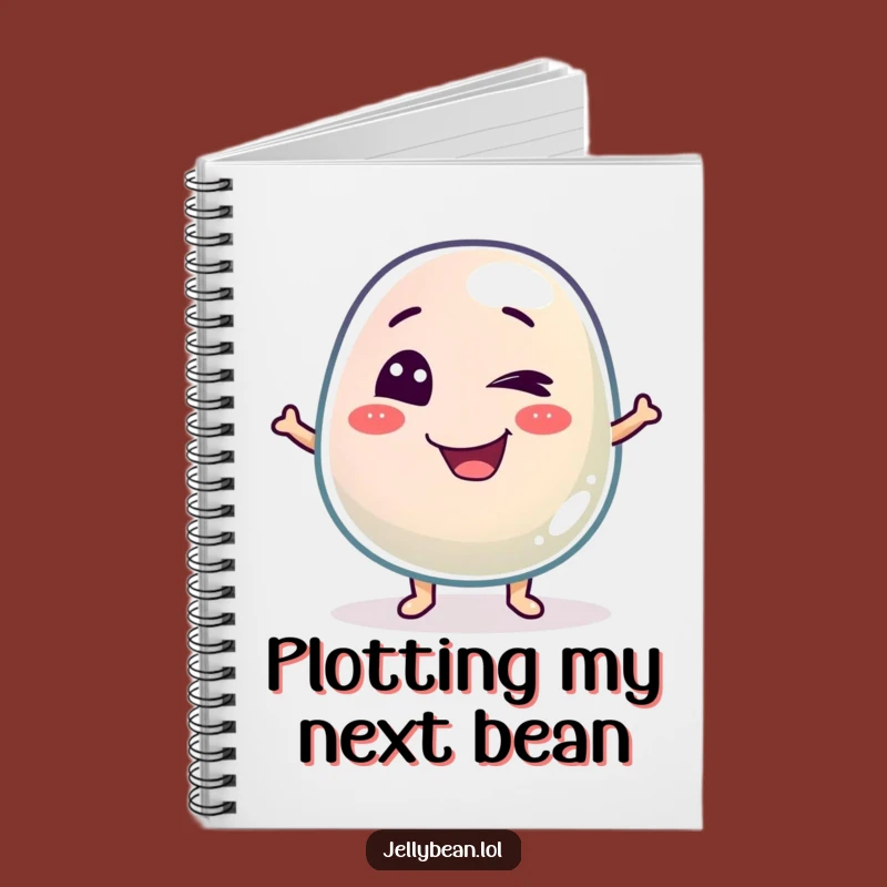 Funny Winking Jelly Bean Notebook: Jot Down Ideas with Playful Mischief