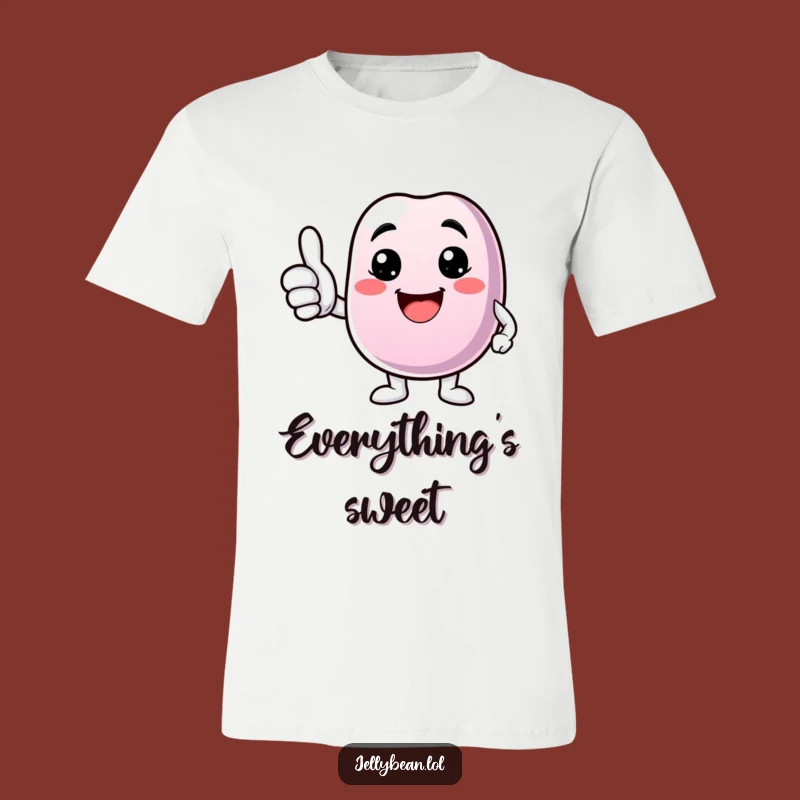Funny Go Getter Tee: Jelly Bean Thumbs Up, Motivational Gift
