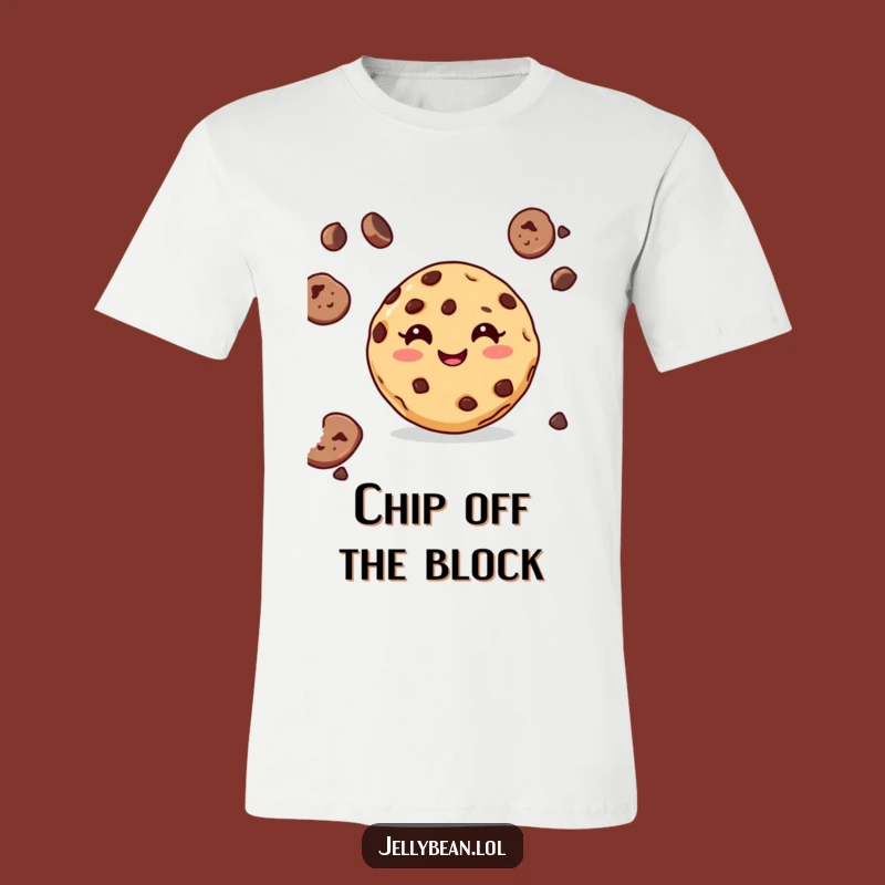 Funny Cookie T-Shirt: Chocolate Chip Grin Tee, Great Gift