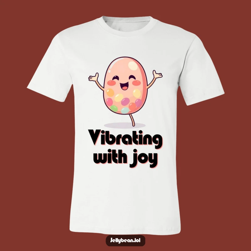 Funny Jelly Bean Dance T-Shirt: Cheerful Character's Happy Gift