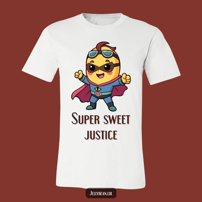 Funny Superhero Jelly Bean T-Shirt - Unleash Your Inner Hero
