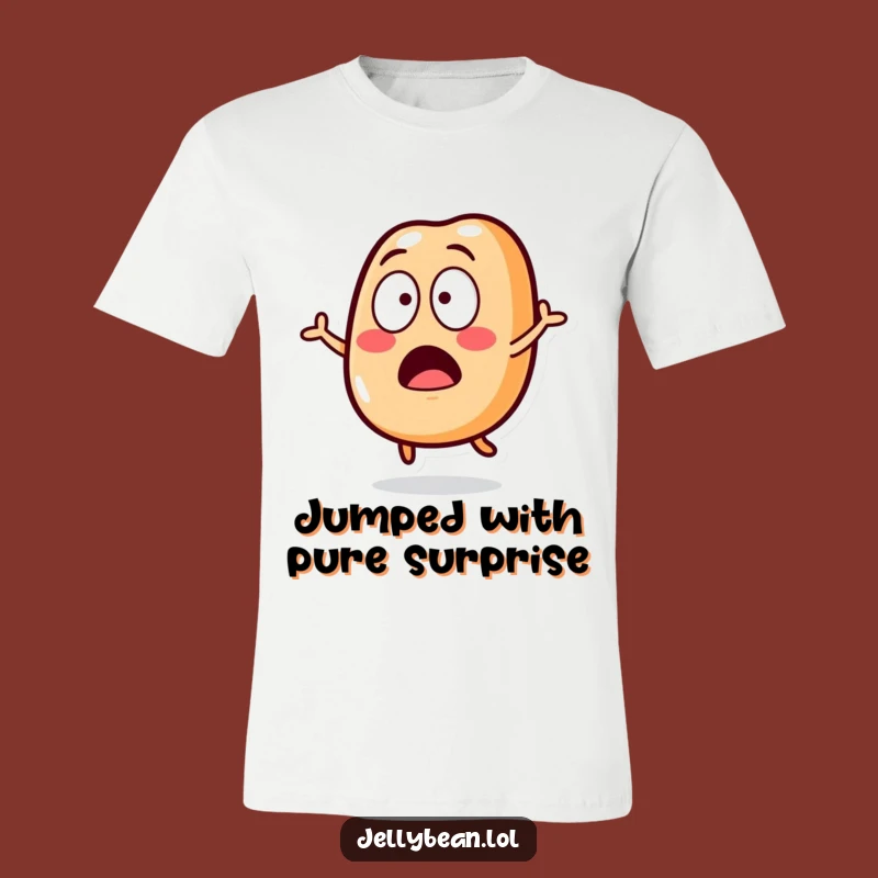Funny Surprised Jelly Bean T-Shirt: Shockingly Cute Style, Ideal Funny Gift