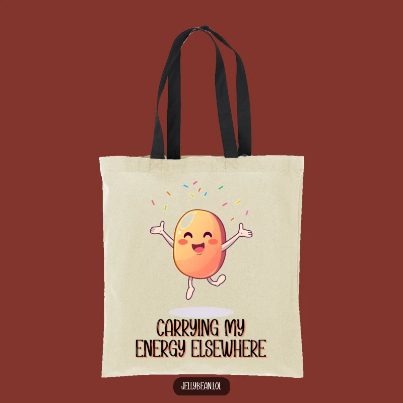 Funny Jelly Bean Cartwheel Tote Bag: Carry Your Essentials with Hilarious Panache