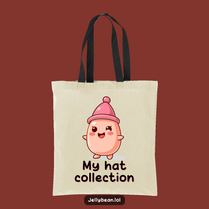 Funny Jelly Bean Hat Tote Bag: Carry Your Essentials with Sweet Charm