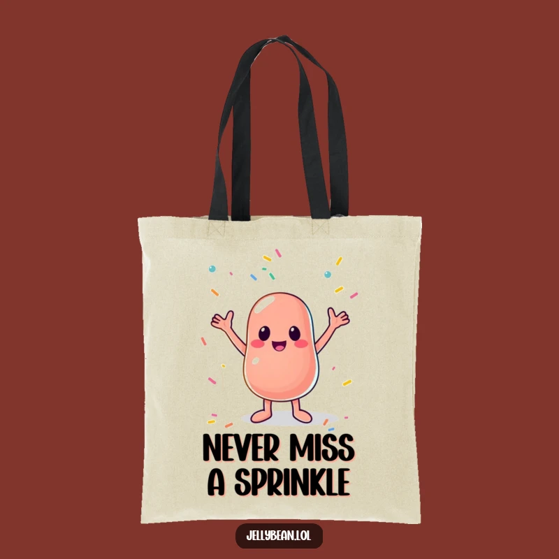 Funny Jelly Bean Sprinkle Catcher Tote Bag: Carry Your Sweets and Smiles