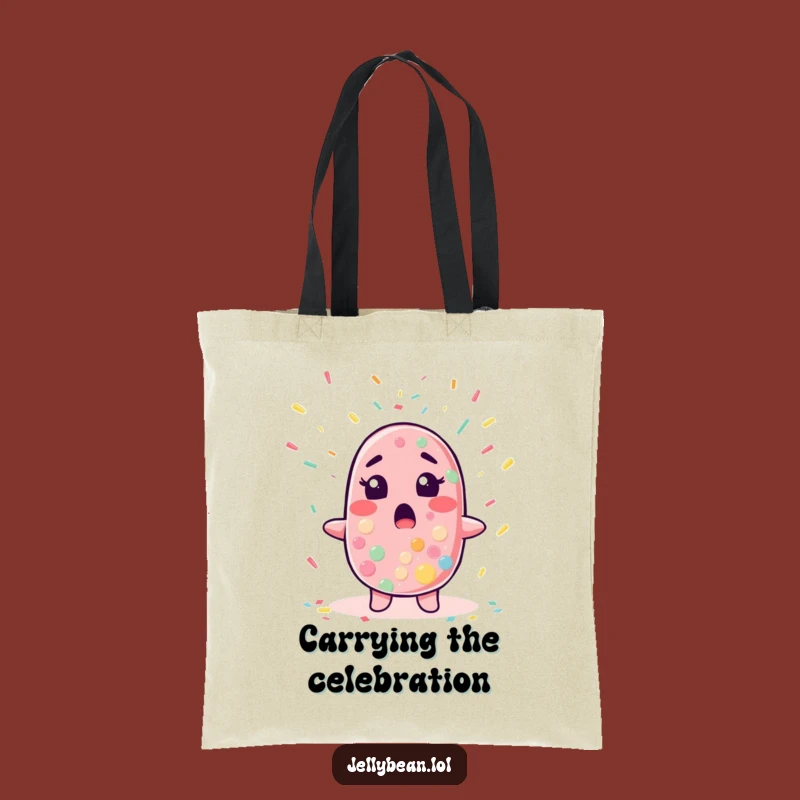 Funny Surprised Jelly Bean Tote Bag - Carry Your Party Joy