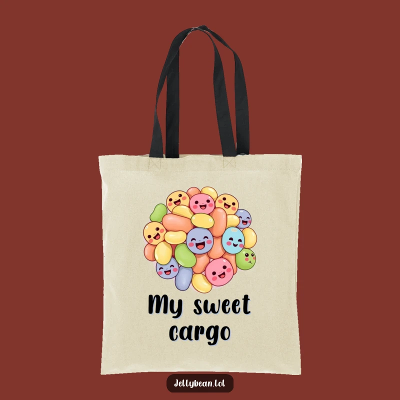 Funny Tumbling Jelly Beans Tote Bag: Chic & Hilarious Candy Carry-All