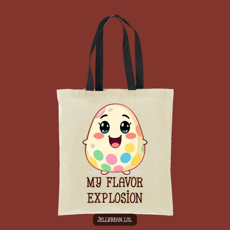 Funny Flavor Explosion Jelly Bean Tote Bag: Carry Your Excitement in Style