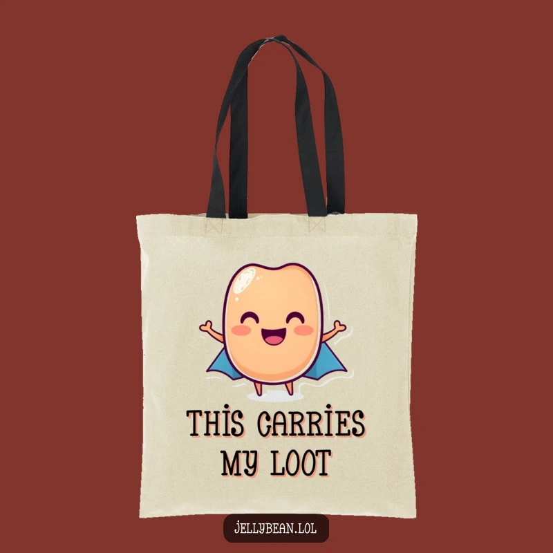 Funny Jelly Bean Hero Tote Bag: Carry Your Essentials with Super Style